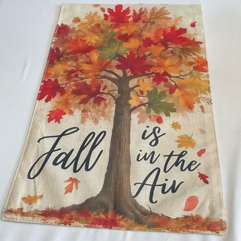 Fall Themed Garden Flag featuring- Fall is in the Air